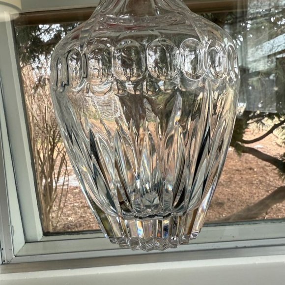 Vintage Crystal Decanter With Stopper Bohemia Czech Republic Elegant Cut Thumbpr - Picture 3 of 10